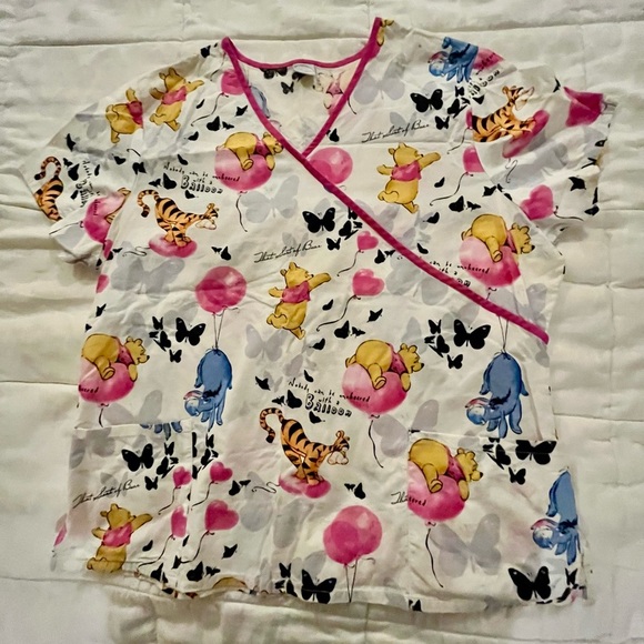 Disney Scrubs Top Winnie The Pooh XXL - Picture 1 of 7